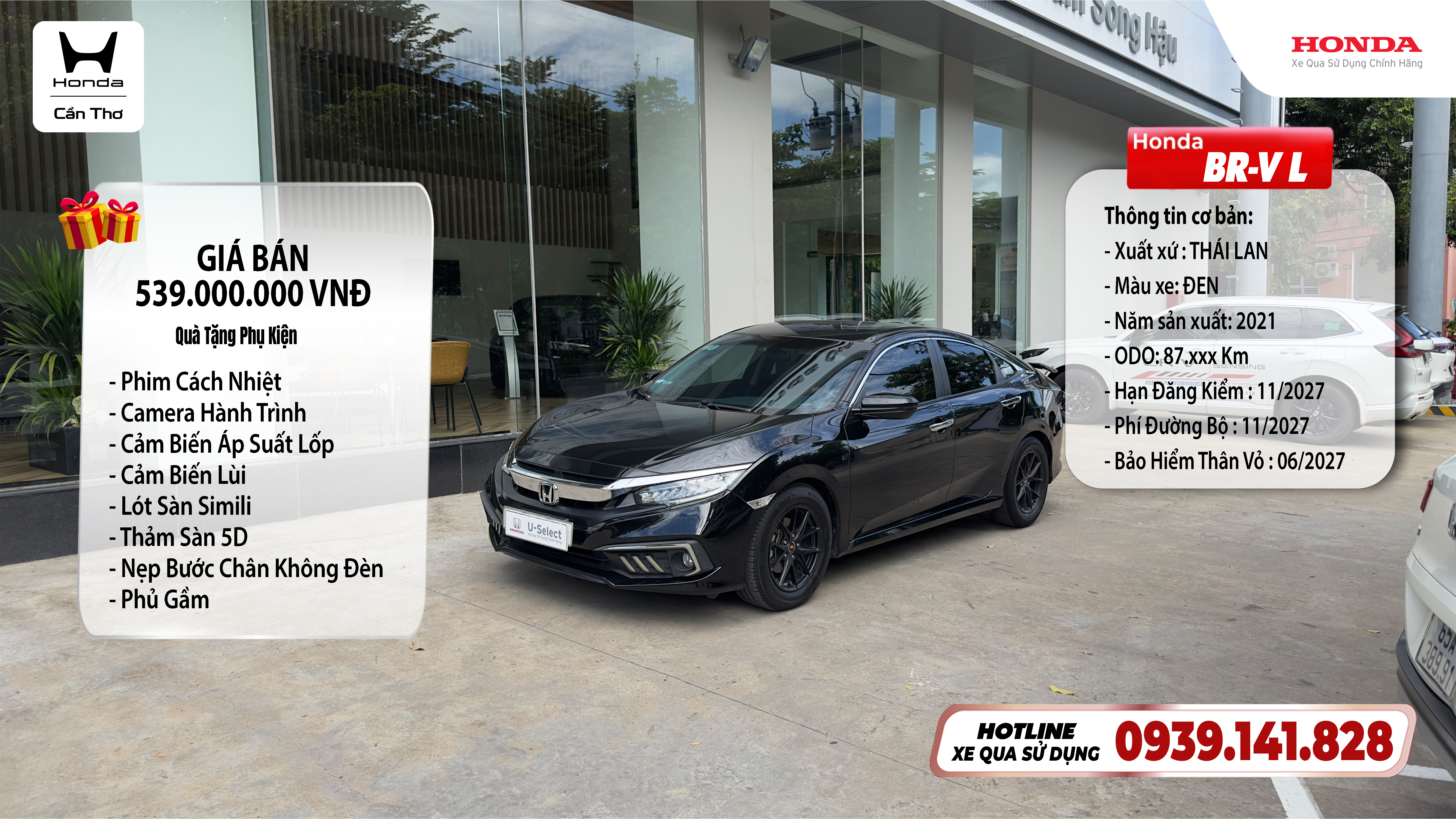 HONDA CIVIC MÀU ĐEN NĂM SẢN XUẤT 2021